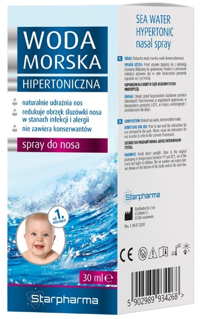 Starpharma Woda Morska hipertoniczna, 30 ml