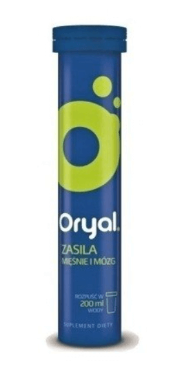 Oryal , tabletki musujące ze składnikami wspierającymi koncentrację, 20 szt.