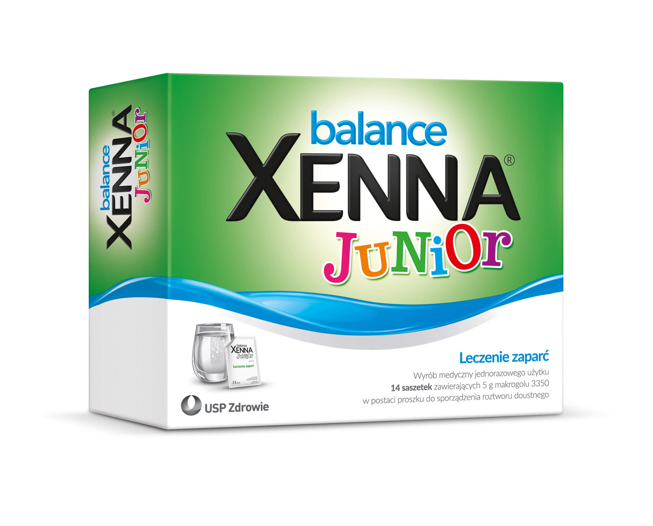 Xenna Balance Junior, proszek na przewlekłe zaparcia u dzieci od 6. miesiąca życia, 14 sasz.
