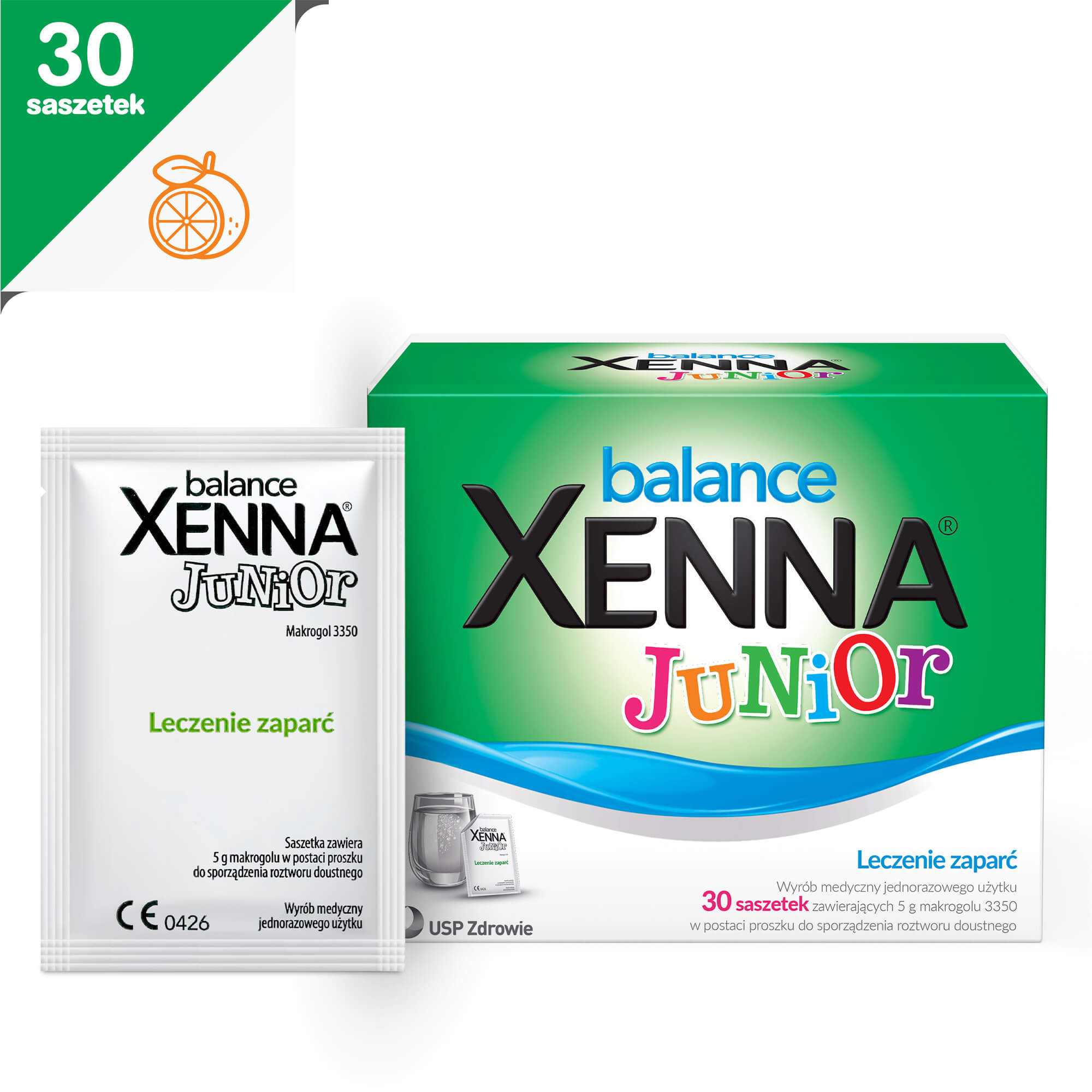 Xenna Balance Junior , proszek wspomagający w zaparciach dla dzieci, 30 szt.