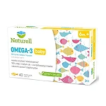 Naturell OMEGA-3 baby kapsułki twist-off z olejem rybnym dla dzieci, 40 szt.