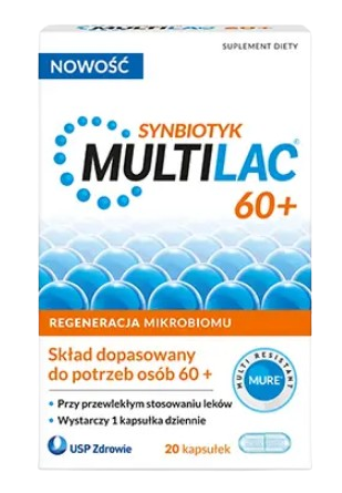 Multilac 60+, 20 kapsułek