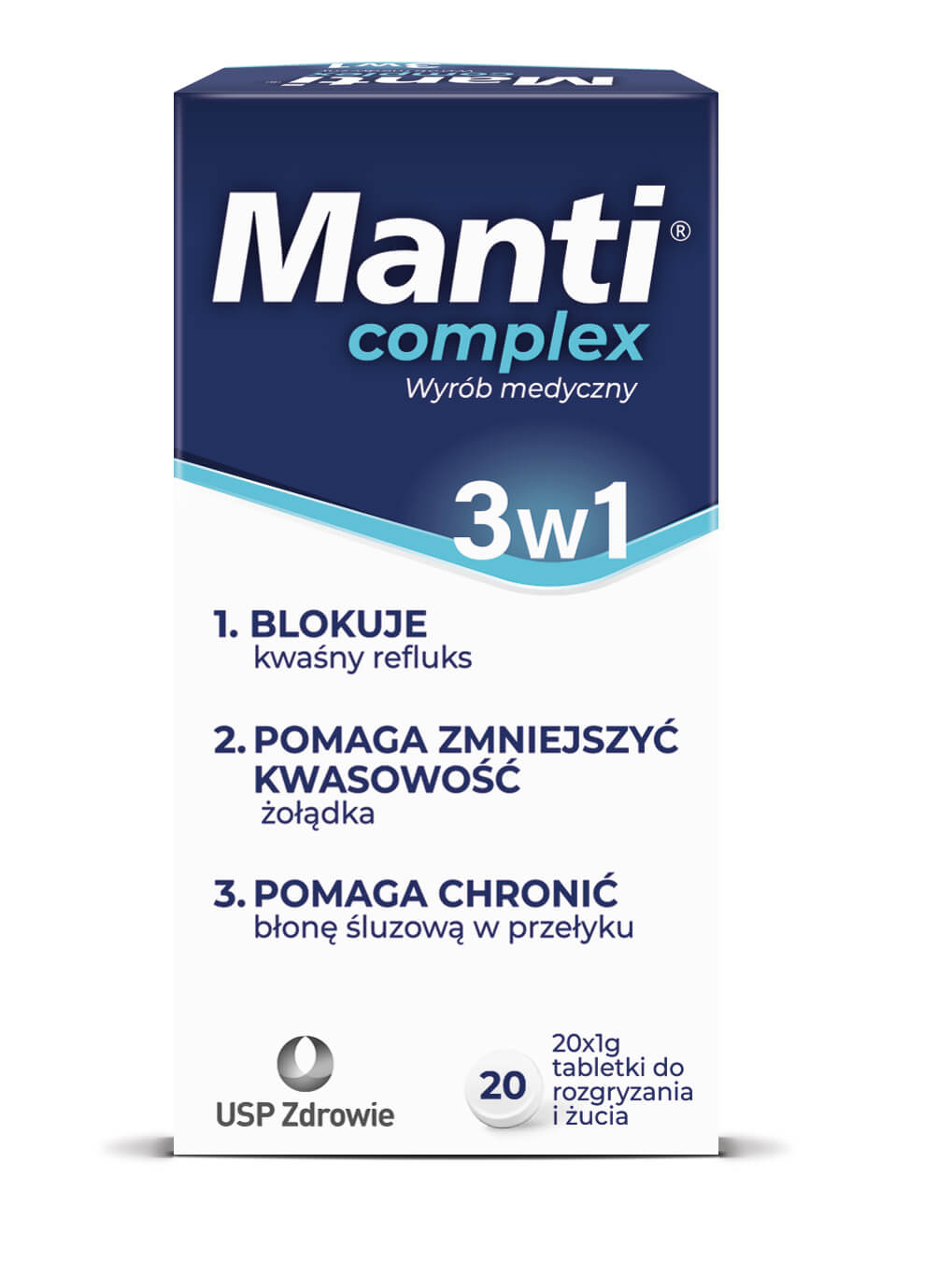 Manti Complex, 20 tabletek do rozgryzania i żucia