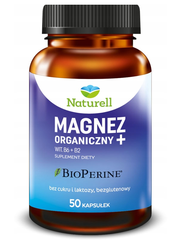 Naturell Magnez Organiczny +, 100 kapsułek