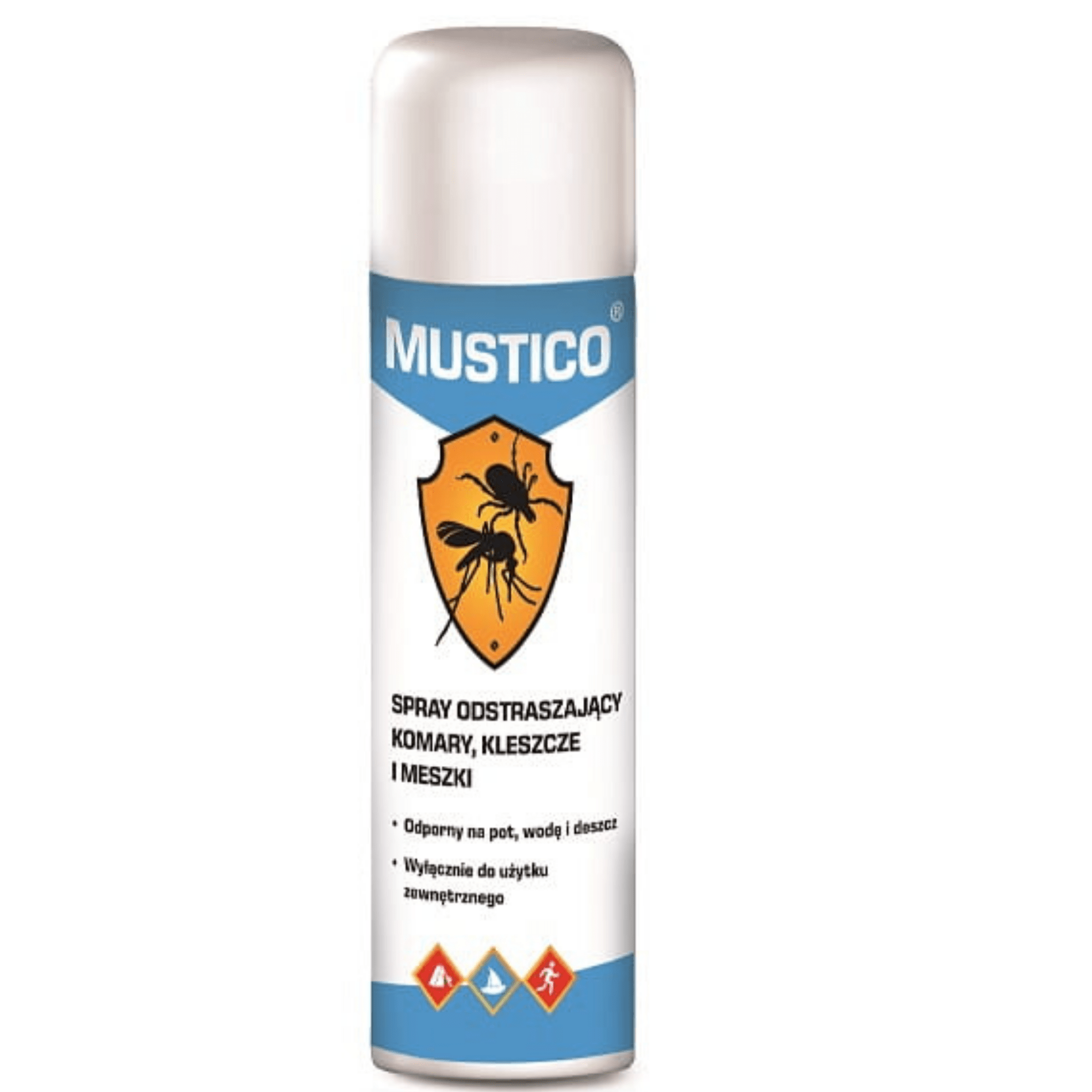 Spray Mustico odstraszający insekty, przeciw komarom, kleszczom, 100 ml