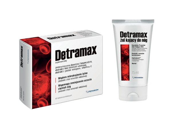 Detramax, 60 tabletek + żel 100ml