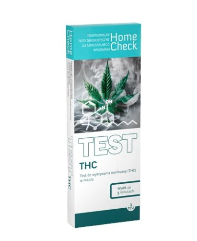 Test THC, na obecność THC (marihuana, haszysz), 1 szt.
