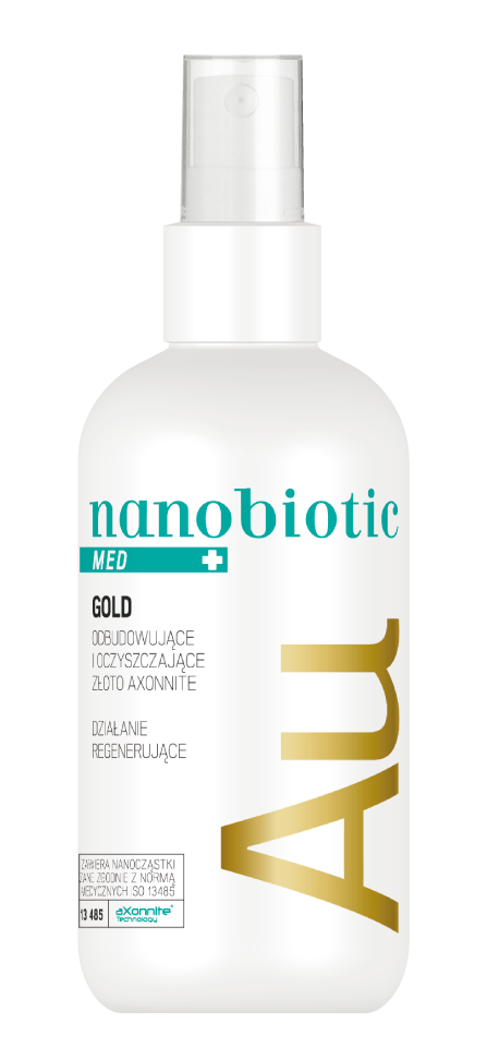 Nanobiotic Gold, spray o działaniu regenerującym, 150 ml