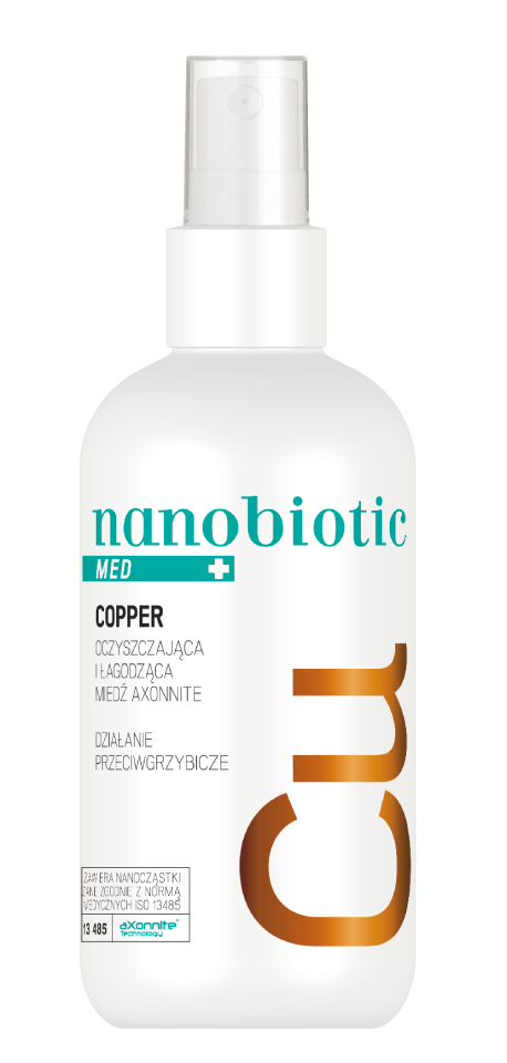 Nanobiotic Med Copper spray o działaniu przeciwgrzybiczym, 150 ml 