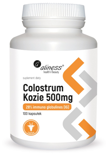 Aliness Colostrum Kozie 500 mg 100 kapsułek