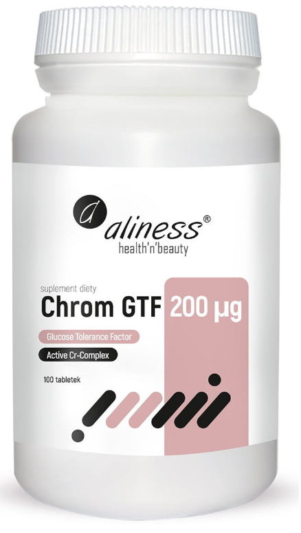 Aliness Chrom GTF Active Cr-Complex 200 mg, 100 tabletek