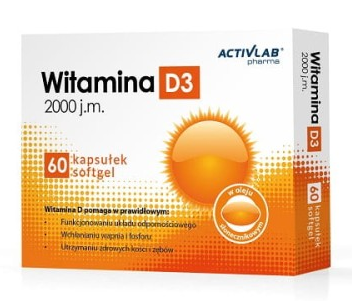 ActivLab Witamina D3 2000 j.m., 60 kapsułek