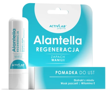Activlab Pharma Alantella Regeneracja, Pomadka do ust, wanilia, 4,9 g