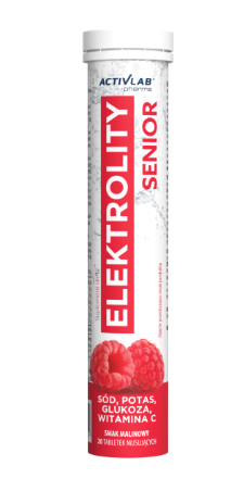 Activlab Elektrolity Senior , smak malinowy, 20 tabletek musujących