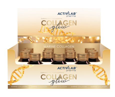 Activlab Collagen Glow, kolagen rybi, shot, 15 x 30 ml