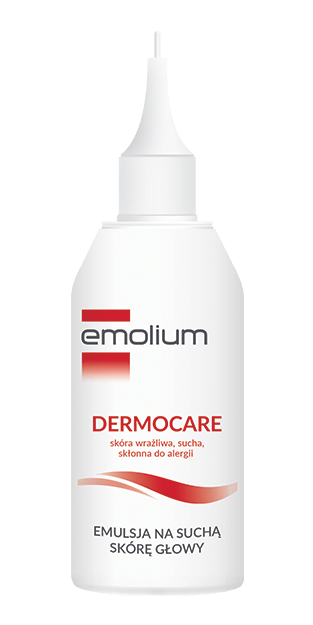 Emolium Dermocare, emulsja na suchą, wrażliwą, skłonną do alergii skórę głowy, 100 ml