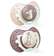 LOVI Night&Day Girl 0-6m, smoczek silikonowy dynamiczny, 2 szt. smoczek silikonowy dynamiczny, 2 szt.