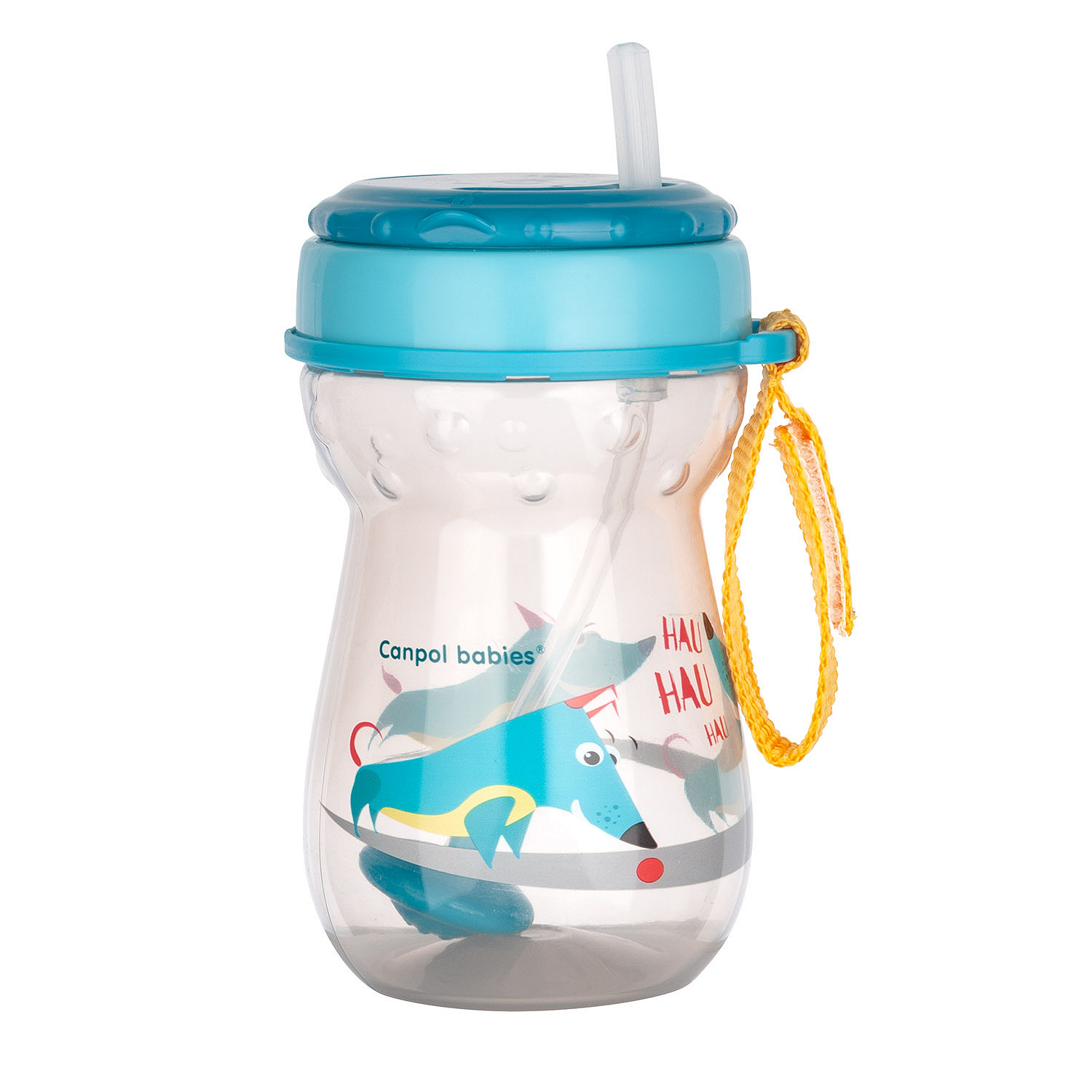Canpol Babies, bidon ze składaną rurką silikonową z odważnikiem 350ml, 1 szt.