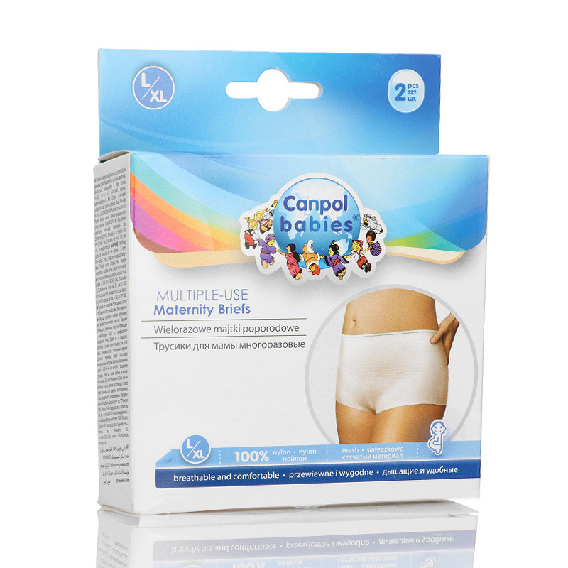 Canpol Babies Wielorazowe siateczkowe majtki poporodowe rozmiar L/XL, 2 szt.