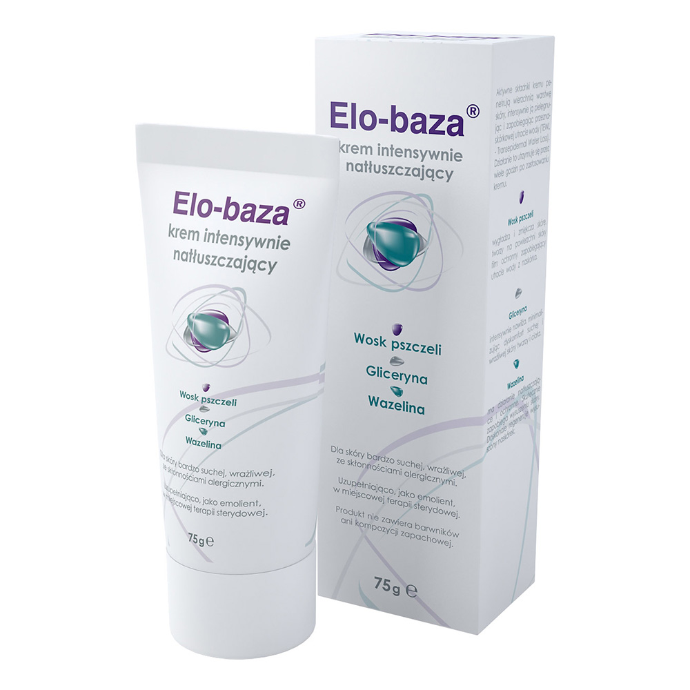 Elo-baza, krem intensywnie natłuszczający z woskiem pszczelim, 75 g