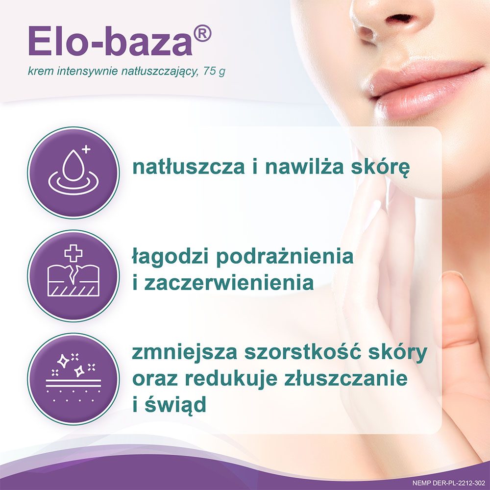 Elo-baza, krem intensywnie natłuszczający z woskiem pszczelim, 75 g