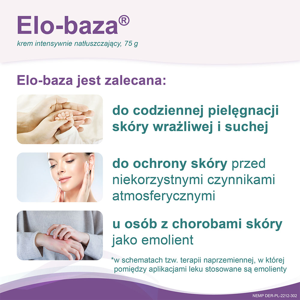 Elo-baza, krem intensywnie natłuszczający z woskiem pszczelim, 75 g