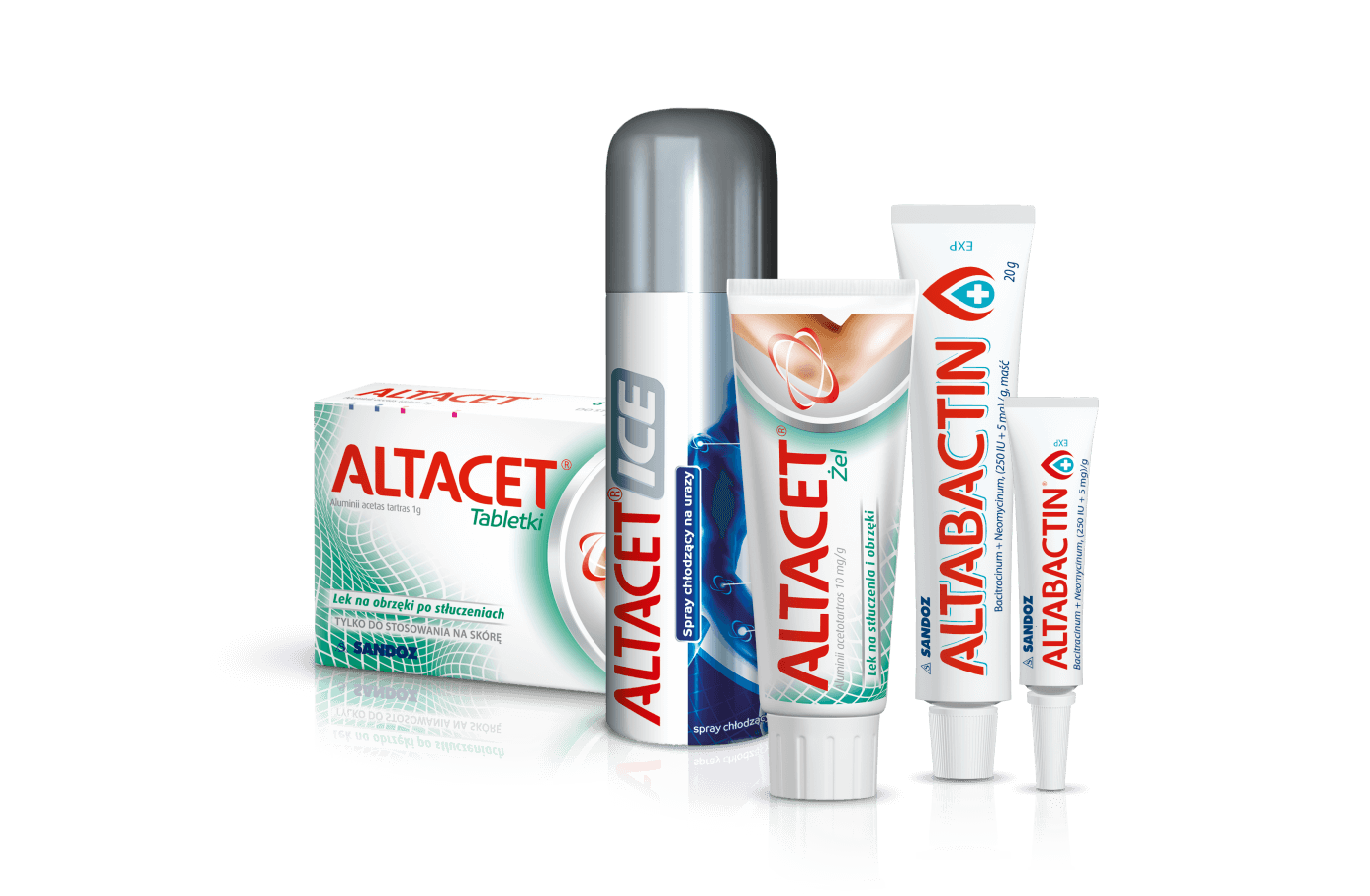 Altacet ICE, aerozol pielęgnująco-chłodzący na urazy, 130 ml