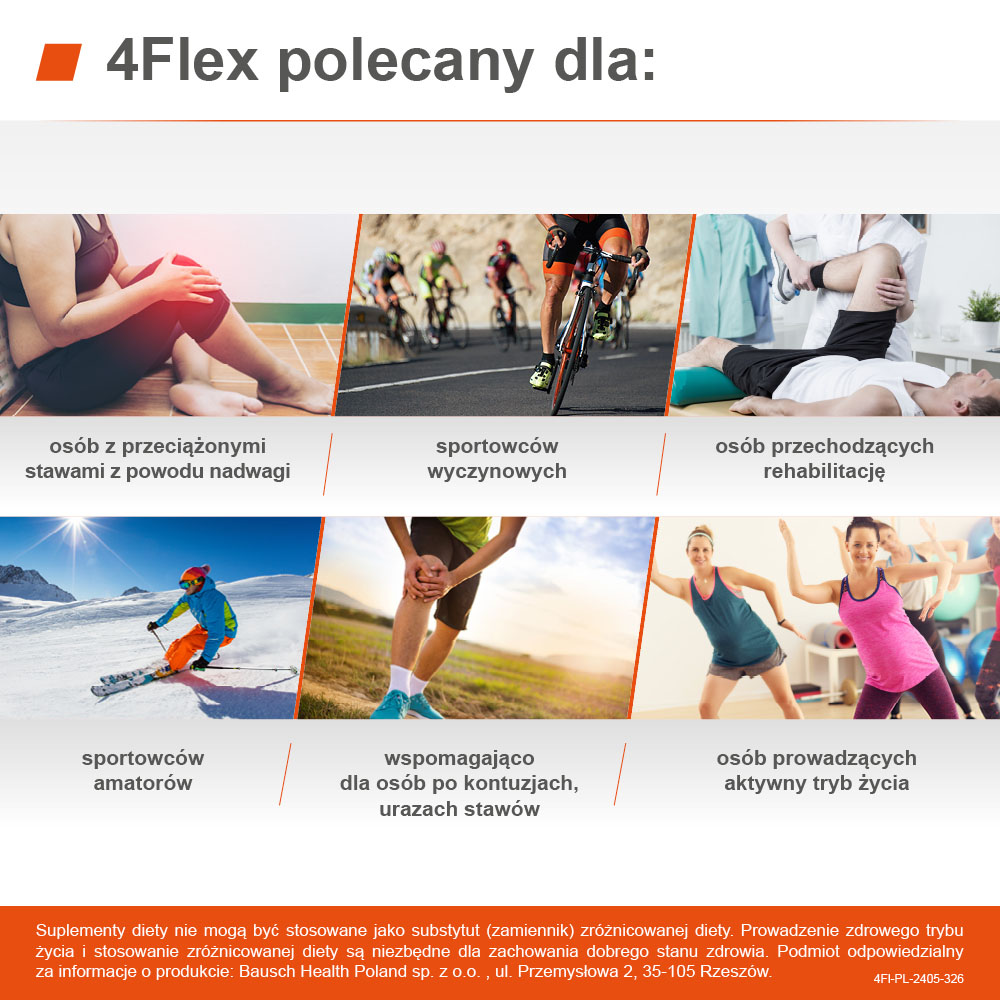 4Flex, proszek z kolagenem wspierającym mocne kości i stawy, 30 sasz.