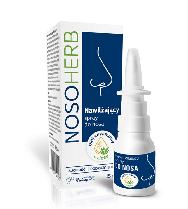 Nosoherb, spray nawilżający do nosa, 15 ml