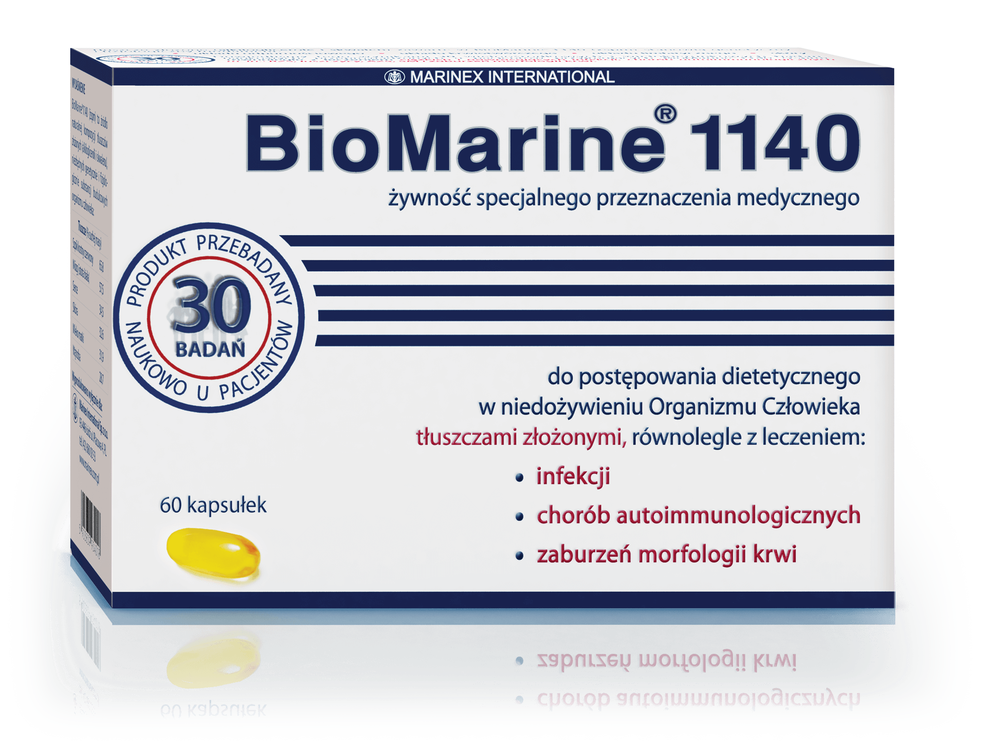 BioMarine 1140 , kapsułki wspomagające odporność, 60 szt.