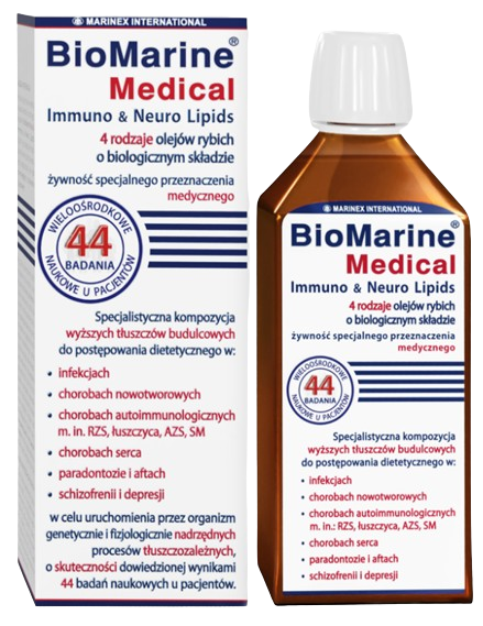 BioMarine Medical Immuno and Neuro Lipids płyn, 200 ml