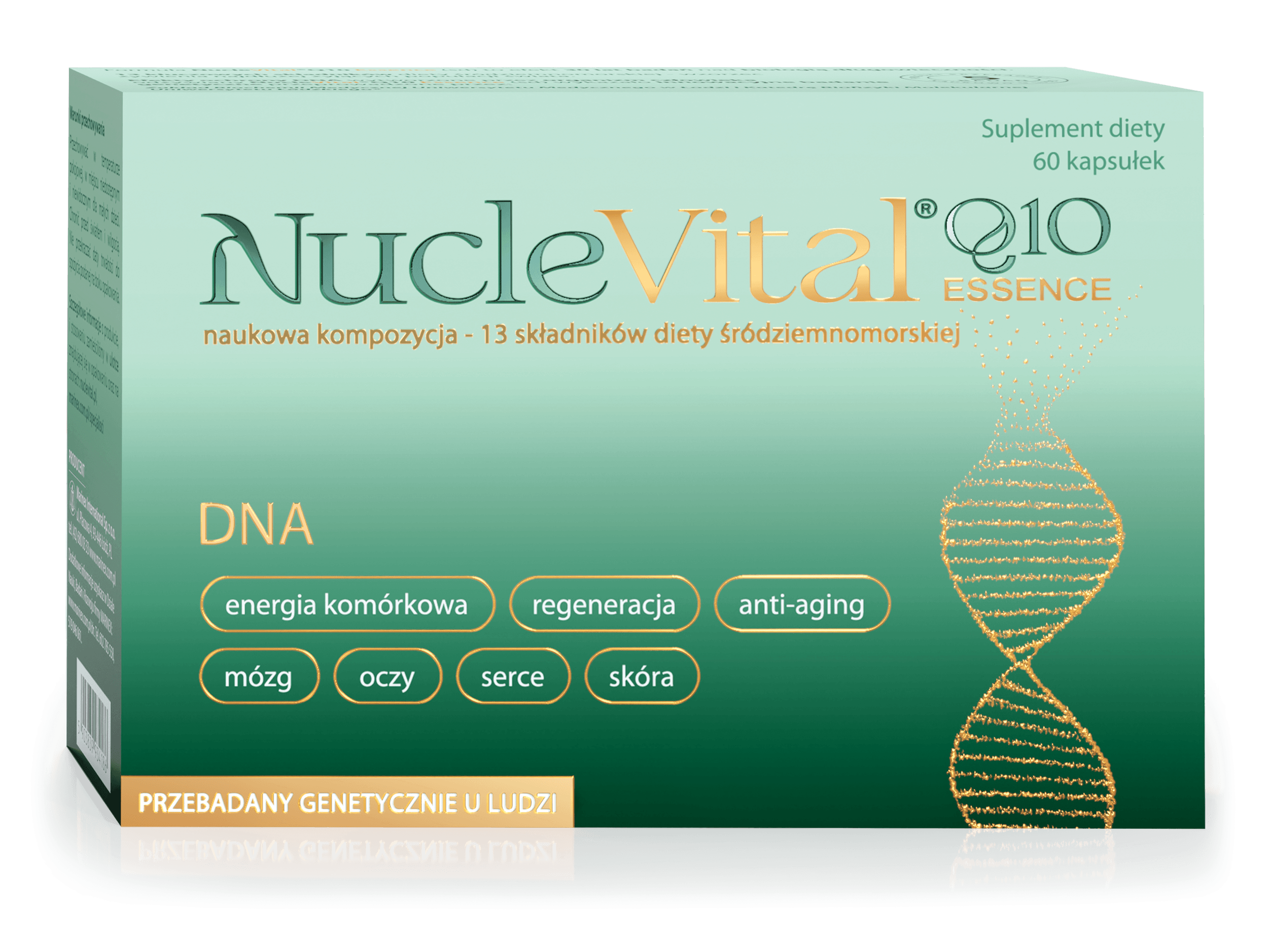 NucleVital Q10 Essence kompozycja tłuszczów budulcowych organizmu człowieka, 60 szt.
