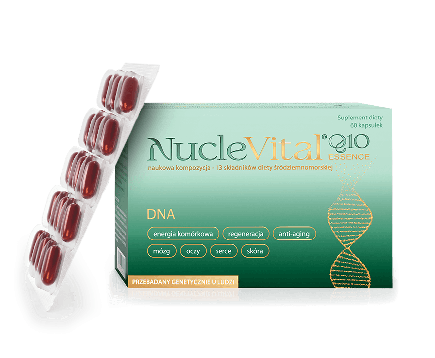 NucleVital Q10 Essence, kompozycja tłuszczów budulcowych organizmu człowieka, 60 szt.