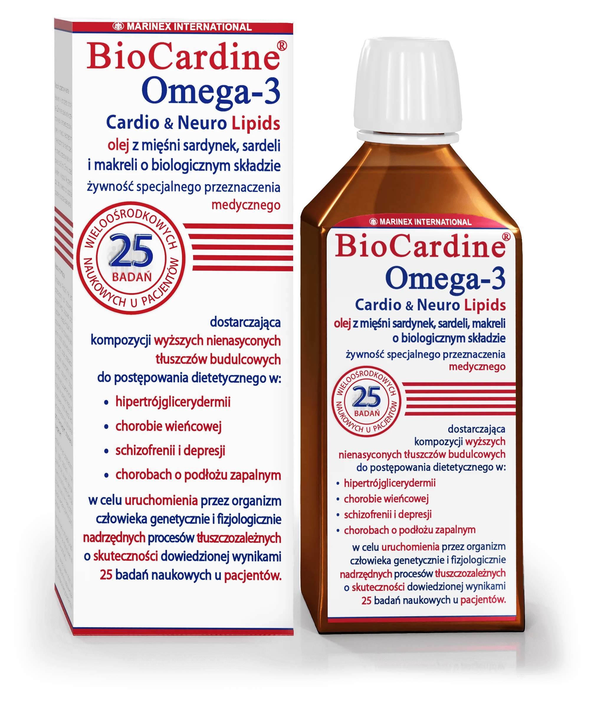 BioCardine Omega-3 Cardio & Neuro Lipids, płyn, 200 ml