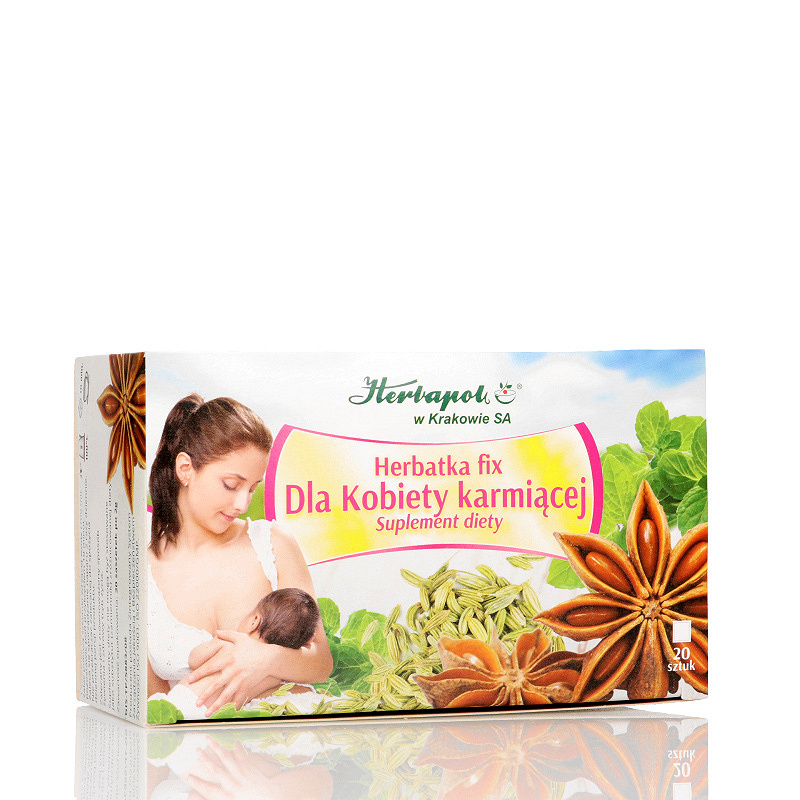 Herbatka fix Dla Kobiety karmiącej, herbata ze składnikami wspomagającymi wydzielanie mleka, 20 sasz. po 2 g