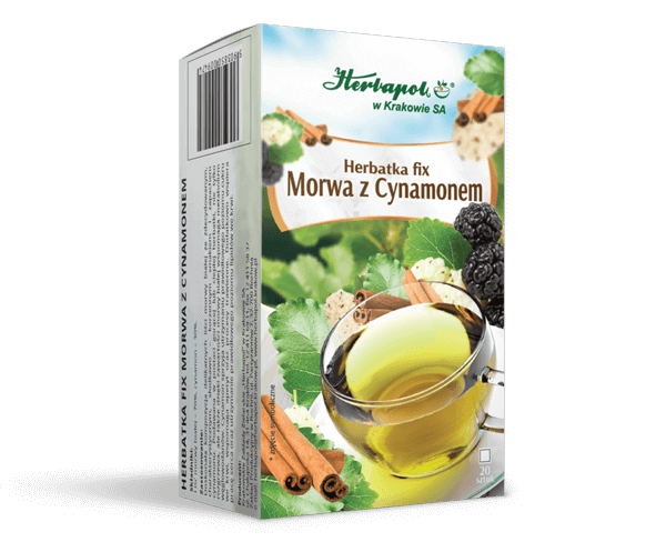 Herbatka fix Morwa z Cynamonem herbata rozgrzewająca, wspierająca trawienie, 20 sasz. x 2 g