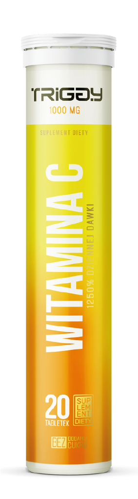 Triggy Witamina C, 20 tabletek musujących, pomarańcza-żurawina