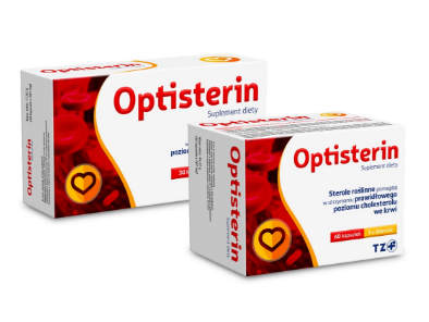 Optisterin, kapsułki ze składnikami wspomagającymi utrzymanie odpowiedniego stężenie cholesterolu we krwi, 30 szt.