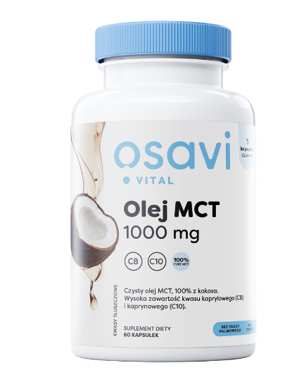 Osavi Olej MCT 1000 mg, 60 kapsułek