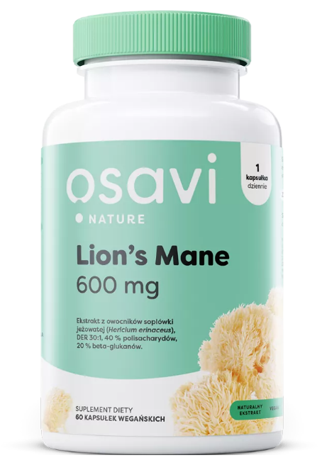 Osavi Lion’s Mane 600 mg, 120 kapsułek