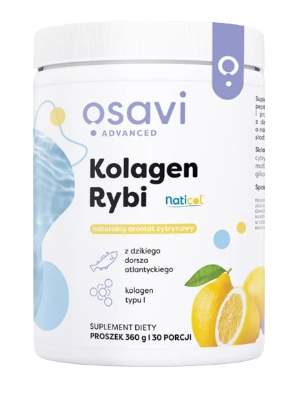 Osavi Kolagen Rybi aromat cytrynowy, 360 g