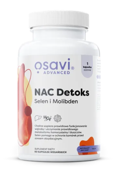 Osavi Nac Detoks Selen I Molibden, 60 kapsułek