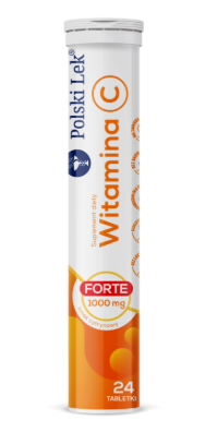 Polski Lek Witamina C Forte 1000 mg , 24 tabletki musujące