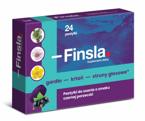 Finsla, 24 pastylki do ssania