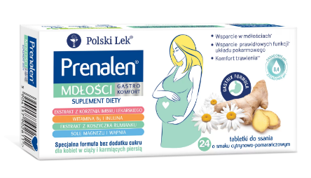 Prenalen Mdłości Gastro Komfort, 24 tabletki do ssania