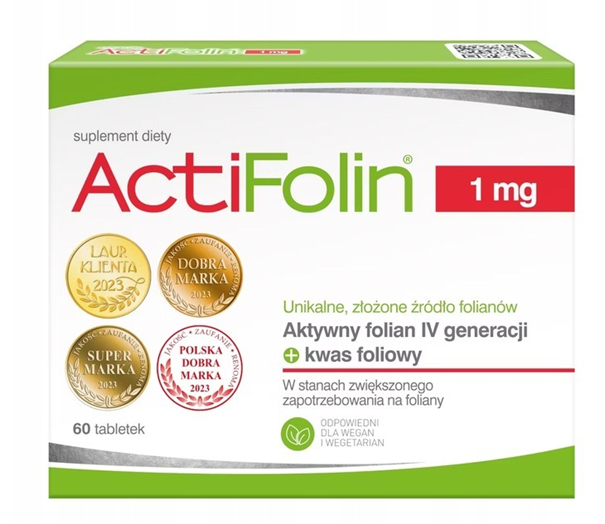 Actifolin 1 mg, 60 tabletek