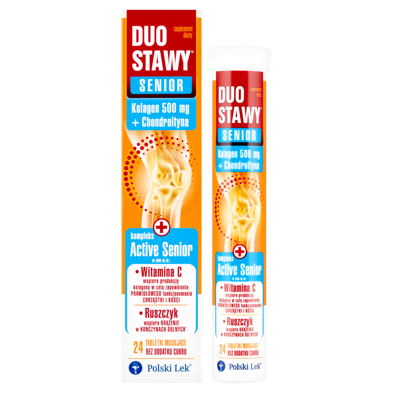 Duo Stawy Senior, 24 tabletki musujące