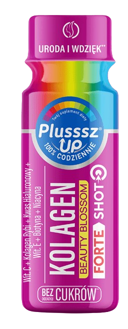 Plusssz Up Kolagen Beauty Blossom, malina-winogrono, shot 50 ml
