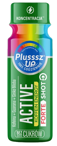 Plusssz Up  ACTIVE, shot  o smaku grejpfrutowym, 50 ml