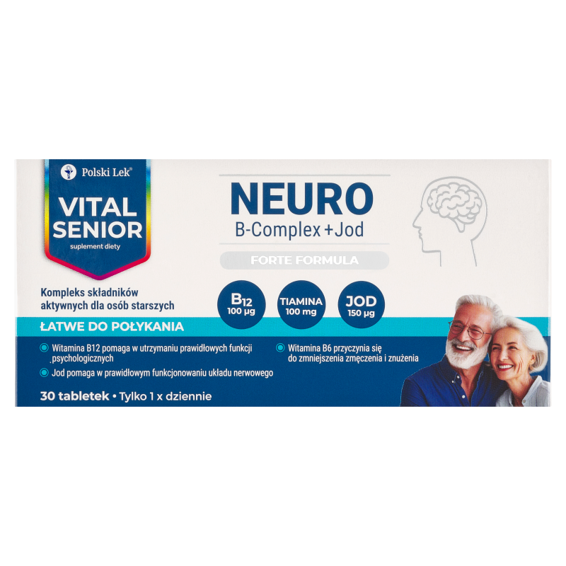 Vital Senior Neuro B-Complex + Jod, 30 tabletek